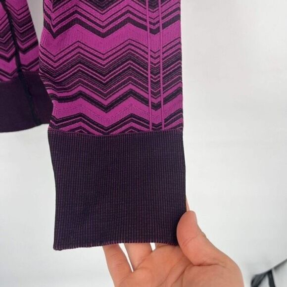 Lululemon Ebb To Street Pant Leggings Tight Heathered Regal Plum Size  6 Chevron - Picture 8 of 11